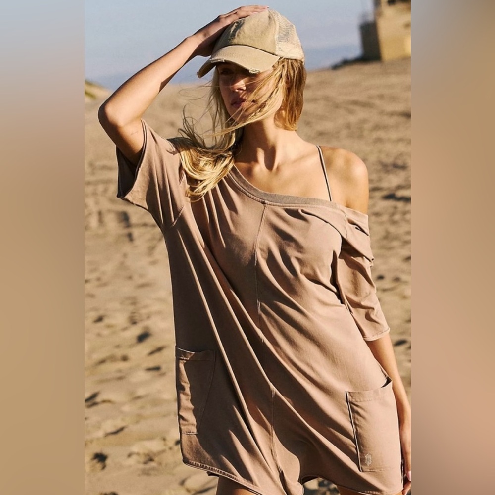 NWT Free People Hot Shot Tee Romper